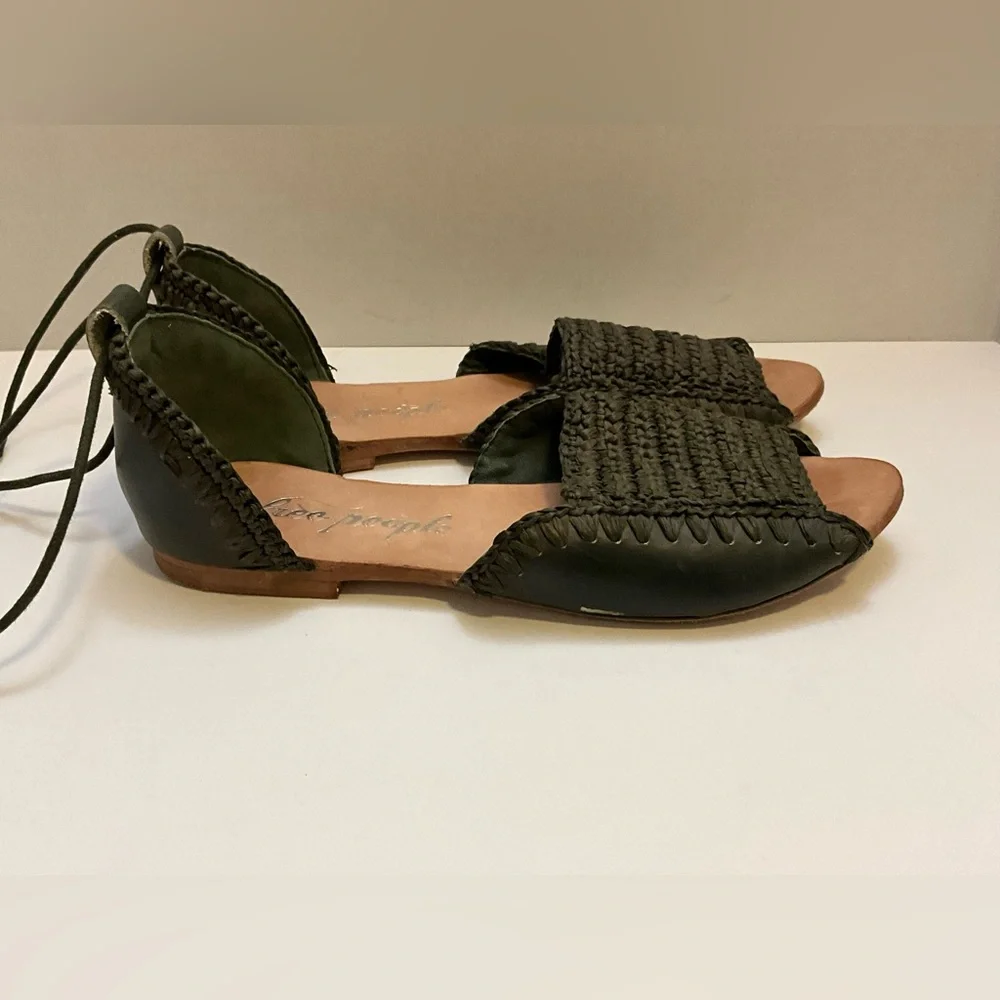 Free People Beaumont woven flat sandals 39 - Picture 9 of 14
